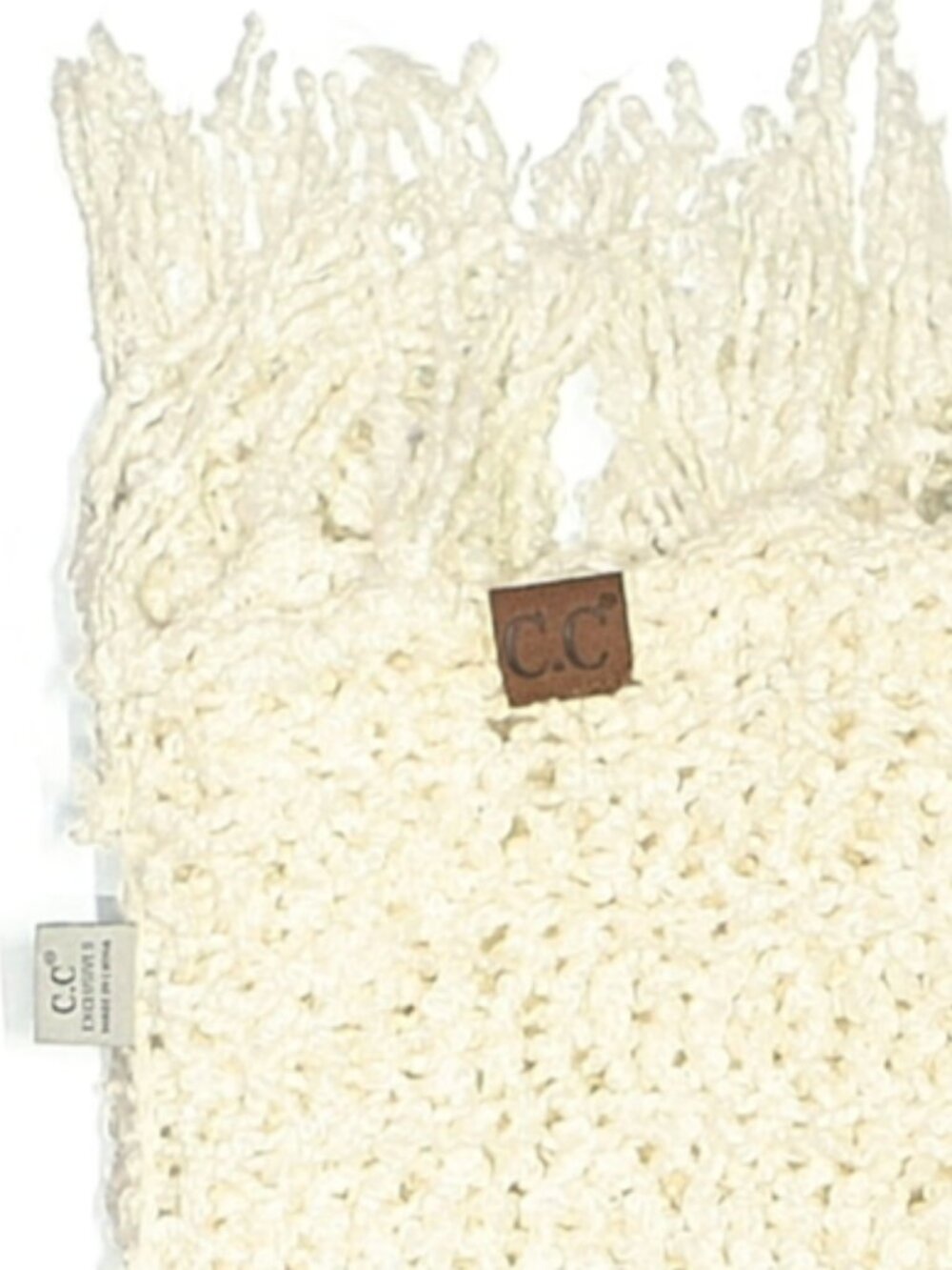 CC - Ivory Infinity Scarf - Picture 2 of 4